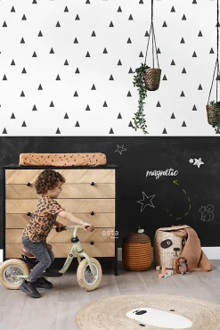 ESTAhome papier peint magnétique ardoise noir - 53 x 300 cm - 155001