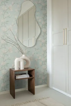 ESTAhome papier peint magnolia vert céladon - 53 cm x 10.05 m - 139405