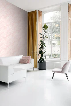 ESTAhome papier peint marbre rose clair - 53 cm x 10.05 m - 139194