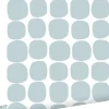 ESTAhome papier peint motif graphique bleu clair et blanc - 53 cm x 10.05 m - 139088