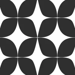 ESTAhome papier peint motif graphique noir et blanc - 53 cm x 10.05 m - 139101