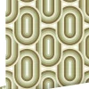 ESTAhome papier peint ornements au style rétro vert olive grisé - 50 x 900 cm - 130984
