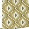 ESTAhome papier peint ornements au style rétro vert grisé - 50 x 900 cm - 130987
