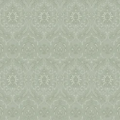 ESTAhome papier peint ornement vert menthe grisé - 50 x 900 cm - 139640