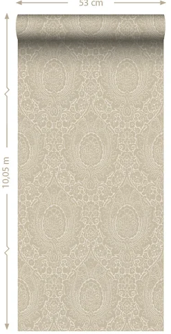 ESTAhome papier peint ornement beige - 50 x 900 cm - 139631