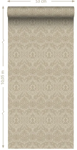ESTAhome papier peint ornement beige - 50 x 900 cm - 139638