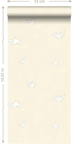 ESTAhome papier peint ours beige - 53 cm x 10.05 m - 137301
