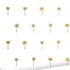 ESTAhome papier peint palmiers blanc et or - 53 cm x 10.05 m - 139158