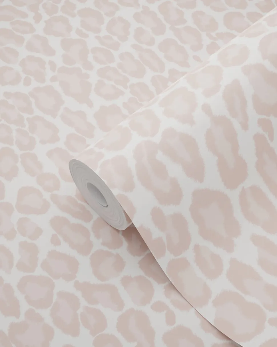 ESTAhome papier peint peau de léopard rose clair - 53 cm x 10.05 m - 139150