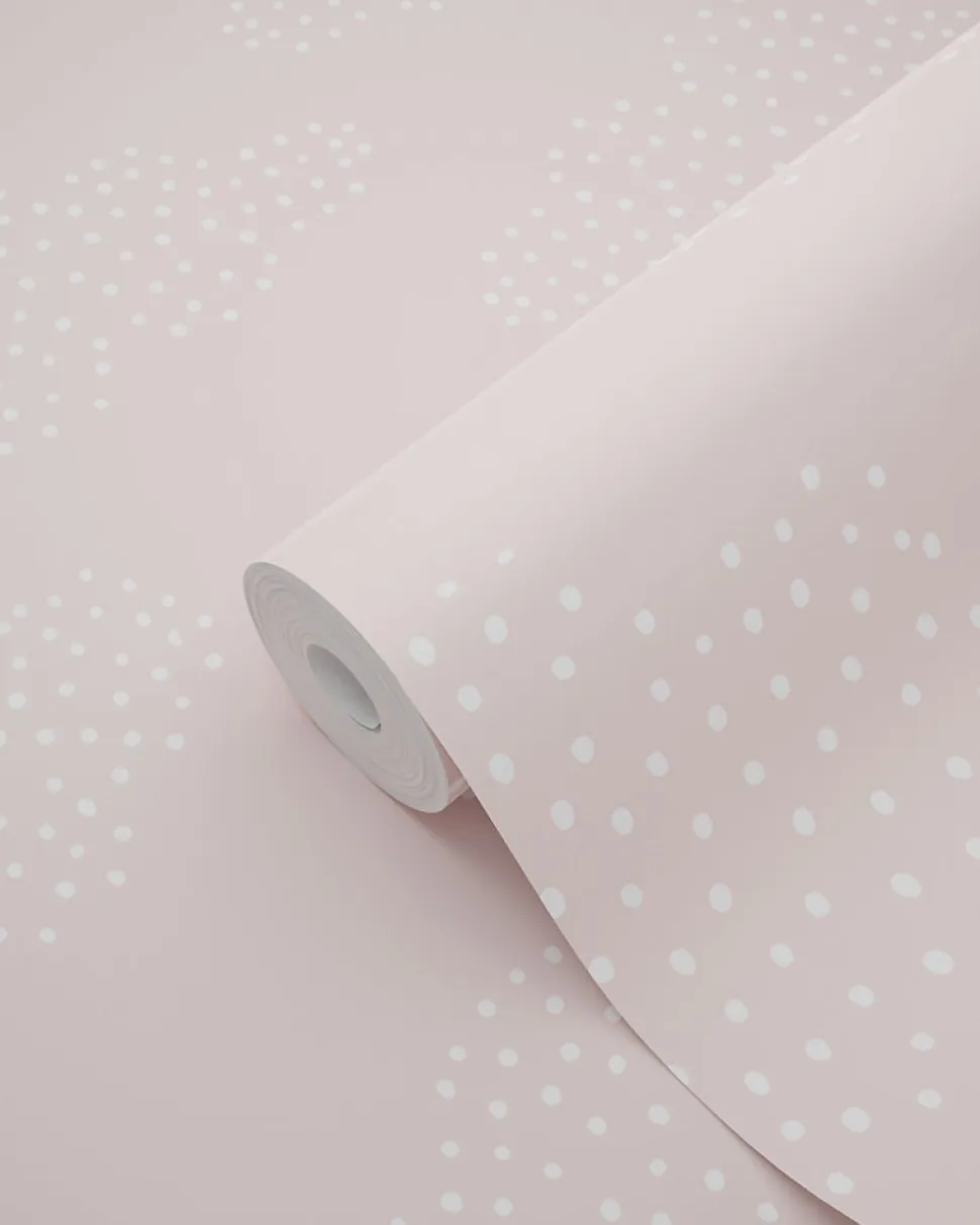 ESTAhome papier peint petits nuages rose clair - 50 x 900 cm - 139516