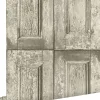 ESTAhome papier peint portes à panneaux marron clair - 53 cm x 10.05 m - 138206