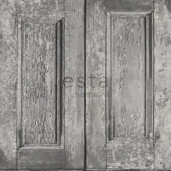 ESTAhome papier peint portes à panneaux gris - 53 cm x 10.05 m - 138209