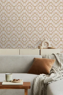 ESTAhome papier peint tapis Marrakech beige - 53 cm x 10.05 m - 139550