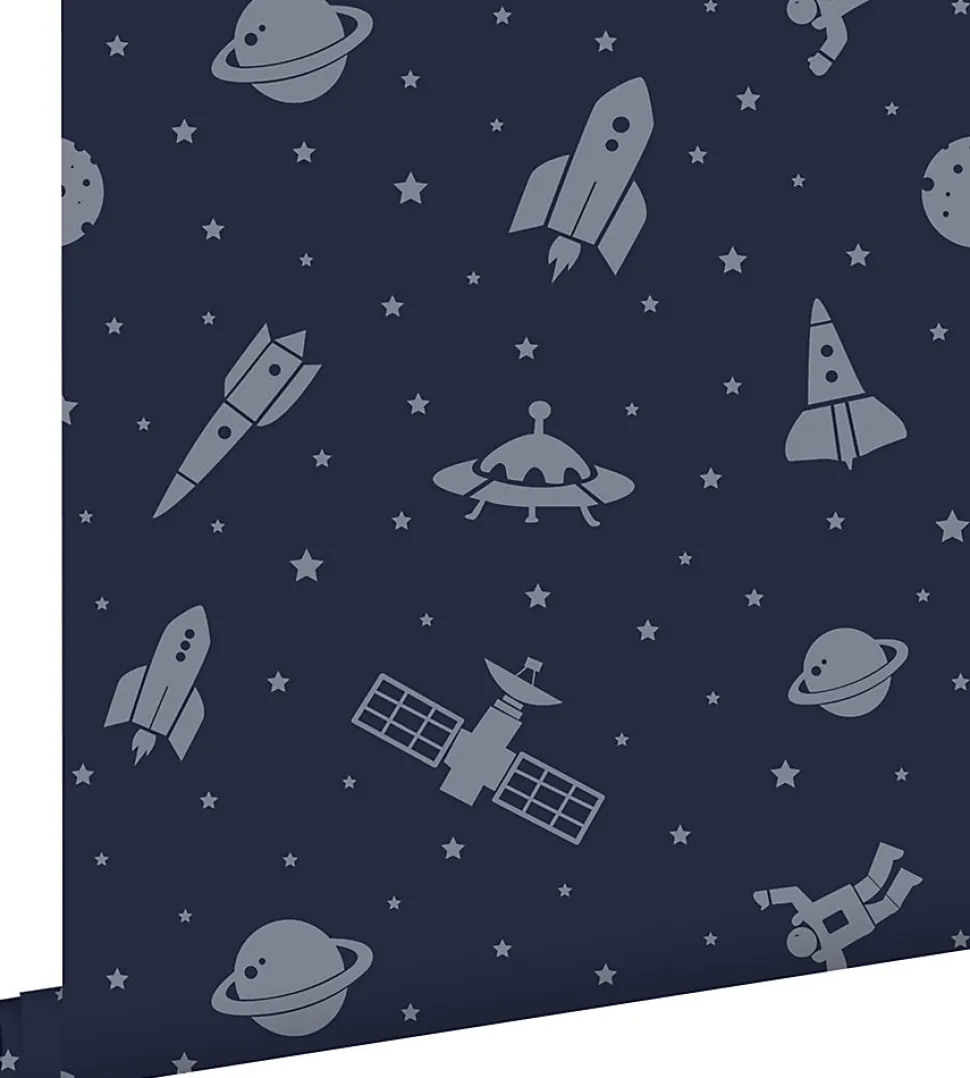 ESTAhome papier peint Univers bleu foncé - 50 x 900 cm - 139463