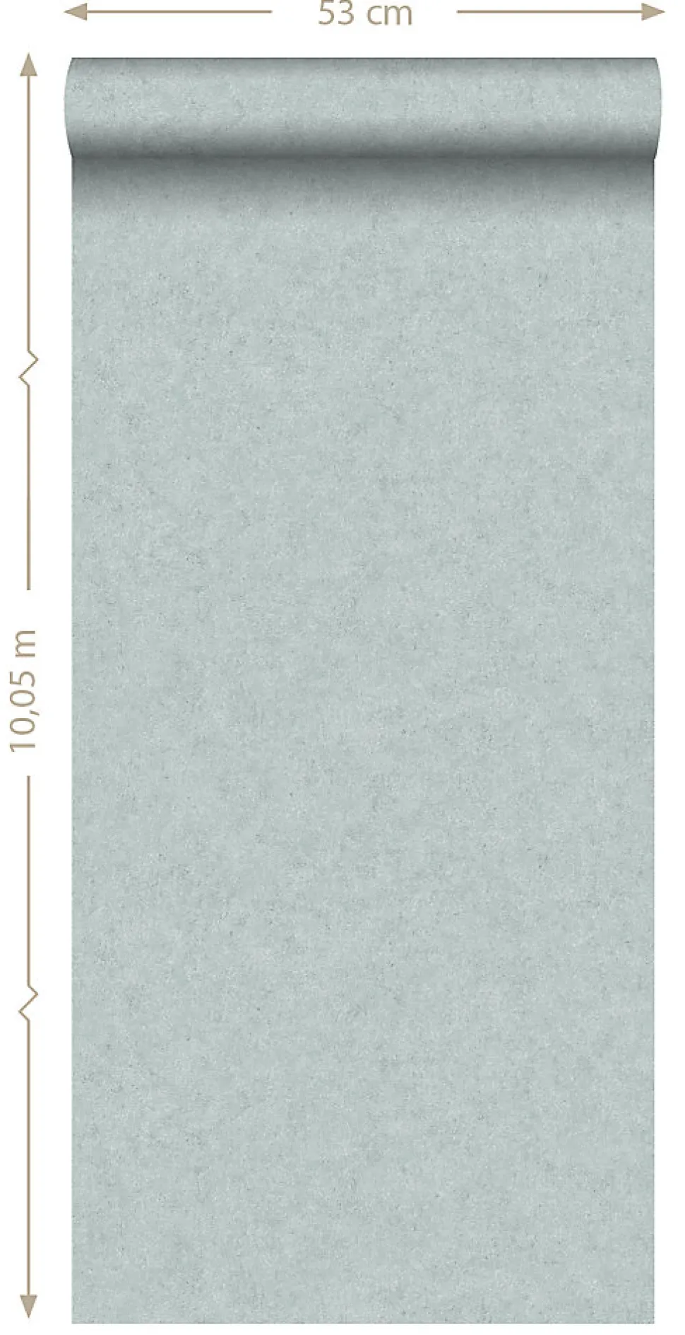 ESTAhome papier peint uni effet béton bleu canard - 53 cm x 10.05 m - 138237