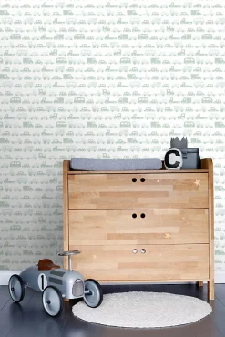 ESTAhome papier peint voitures vert menthe grisé - 53 cm x 10.05 m - 139043