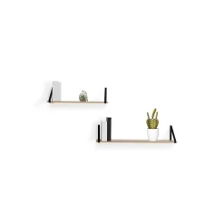 Etagère murale avec équerres 78 cm