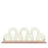 Etagère murale forme arches dorés 50cm