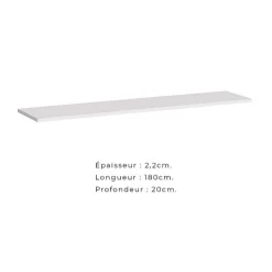 Etagère murale SWITCH 180 cm blanc mat