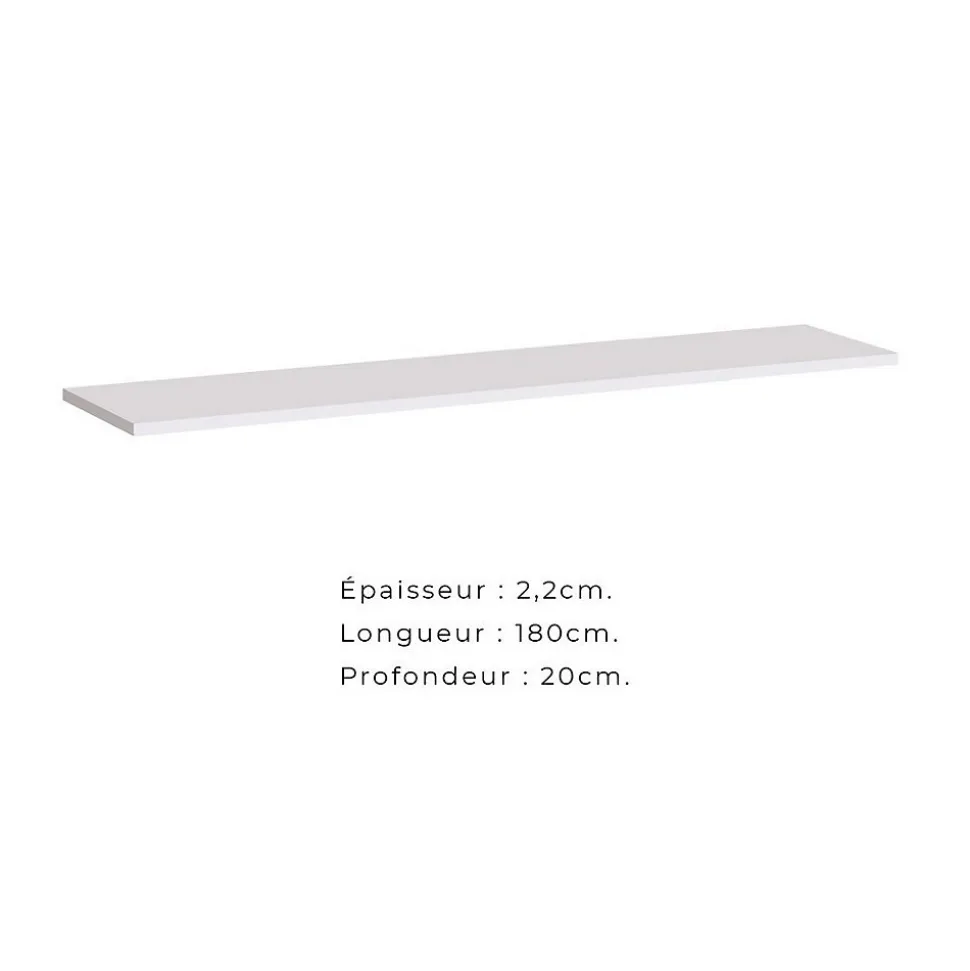 Etagère murale SWITCH 180 cm blanc mat
