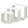 Etagères murales cubes modulables Cusko Form, blanc, 3 pièces