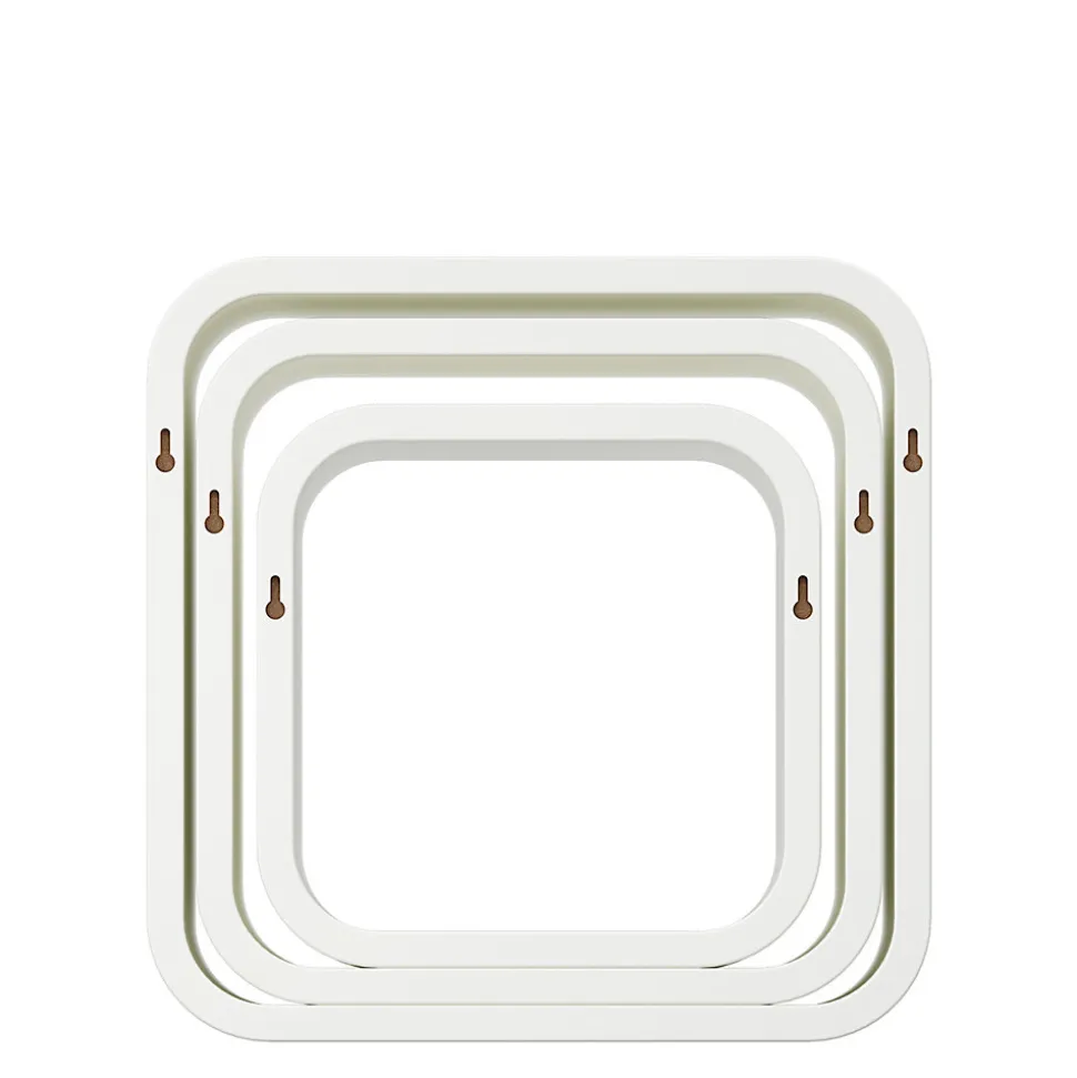 Etagères murales cubes modulables Cusko Form, blanc, 3 pièces