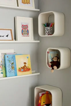 Etagères murales cubes modulables Cusko Form, blanc, 3 pièces