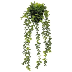 Eucalyptus artificiel en pot Merly vert H51cm- Vert foncé- Atmosphera