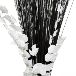 Fagot orchidée - blanc et noir - H150 cm - Blanc- Atmosphera