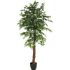 Ficus artificiel Benjamina vert H180cm - Atmosphera