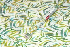 Film adhésif décoratif D-C-Fix Dekore Lorina PVC avec adhésif feuillage lisee mat et satiné vert L. 200 x l. 45 cm