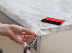 Film adhésif décoratif D-C-Fix® Marmi effet marbre gris L.210 x l.90cm