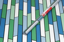 Film occultant fenêtre statique effet vitrail bleu, vert 45 x 150cm D-C-Fix®