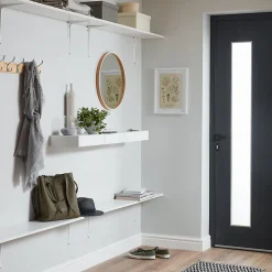 Fixations invisibles en acier GoodHome Kasper, 2 pièces