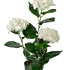 Fleur artificielle Plastique VIRIDIS Hortensia 1,5x8,5x51 cm Blanc 1 pièce