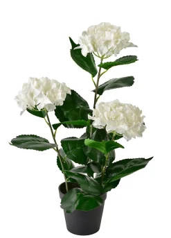 Fleur artificielle Plastique VIRIDIS Hortensia 1,5x8,5x51 cm Blanc 1 pièce