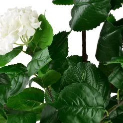 Fleur artificielle Plastique VIRIDIS Hortensia 1,5x8,5x51 cm Blanc 1 pièce