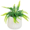 Fougère artificielle H33cm blanc - Atmosphera