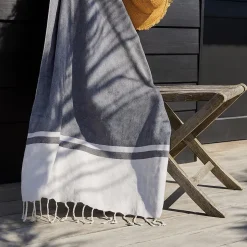 Fouta à franges 90x180cm, Flota