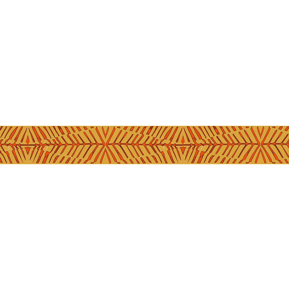 Frise adhésive 10 cm X 300 cm, décoration murale africaine géométrique, couleur, pour murs intérieurs.