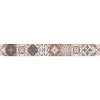 Frise adhésive autocollante 10 cm X 300 cm, style ancien borgatella tomette carreaux de ciment, décorative et pratique pour votre