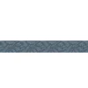 Frise adhésive décorative autocollante, 15 cm X 300 cm, herbier, fougère, gincko, feuilles branches tons bleus
