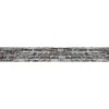 Frise adhésive décorative autocollante, style industriel, trompe l'oeil mur de brique, ciment, gris et rouge, 15 cm X 300 cm