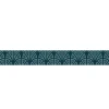 Frise adhésive décorative Tromso Vert, 15 cm x 300 cm, éventail vert sur fond foncé, décoration murale pour intérieur.