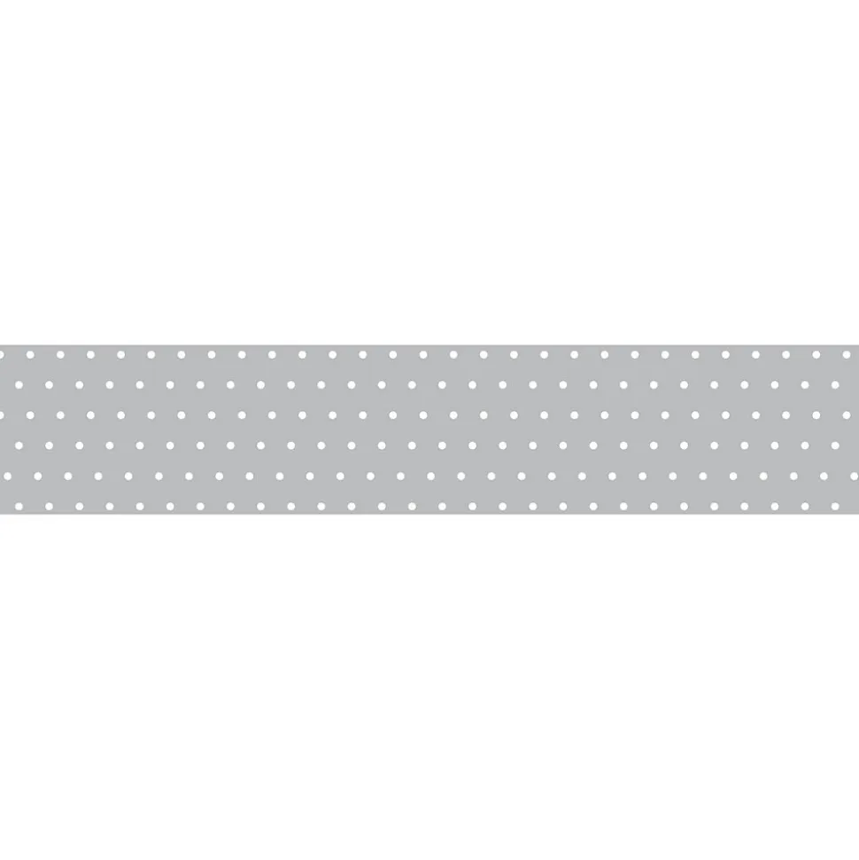 Frise adhésive grise et blanche, 15 cm X 300 cm, décoration murale à points