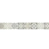 Frise Adhésive Mofis Carreaux de Ciment Ancien, 15 cm x 300 cm, Gris et Beige, Autocollante, Décoration Intérieure, Borgatella