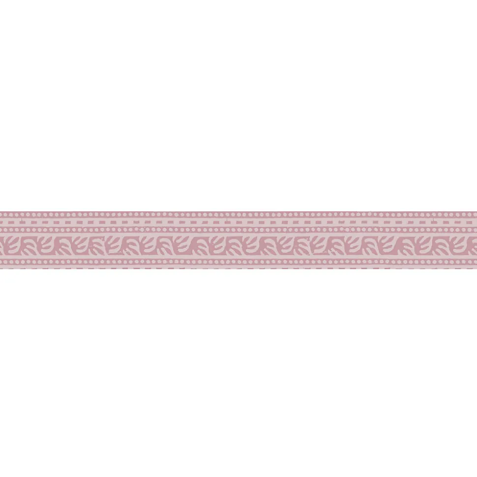 Frise adhésive Tankata 5x300cm, déco autocollante gris et parme, motif graphique, décoration murale autocollante, décoration intér