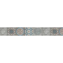 Frise adhésive 10x300 cm, déco multicouleurs pour murs et sols, carreaux de ciment, décoration intérieure.