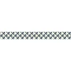 Frise Autocollante Décorative Rosvoll Bleu - Motif Éventails Bleu et Beige - 5 cm x 300 cm - Adhésive Murale