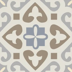 Frise décorative adhésive, borgatella carreaux de ciment style ancien, 9 cm X 300 cm